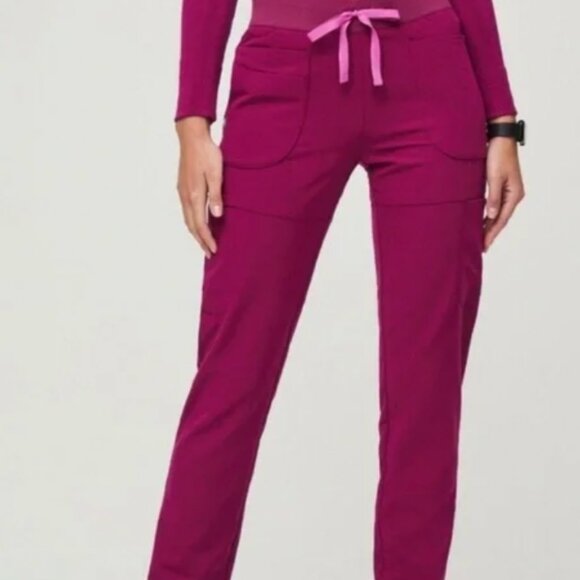 Figs Scrub Dark Magenta Nepal xs R Bottom/S Salta Seemless Top - Picture 1 of 8